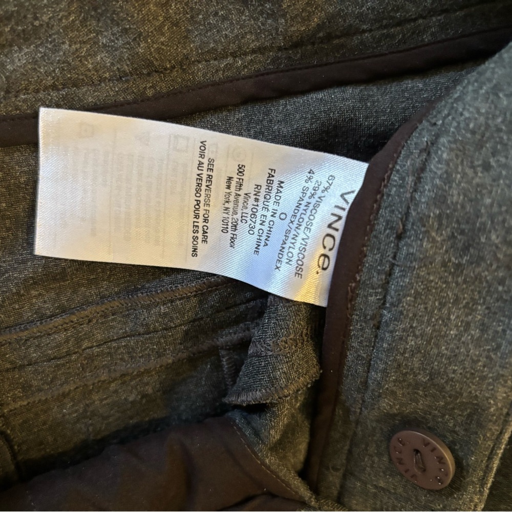 Vince Charcoal Grey Skinny Pants - Picture 4 of 6